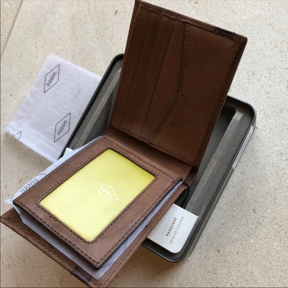 Fossil Tri-Fold MEN’S Leather Wallet - Picture 4 of 8